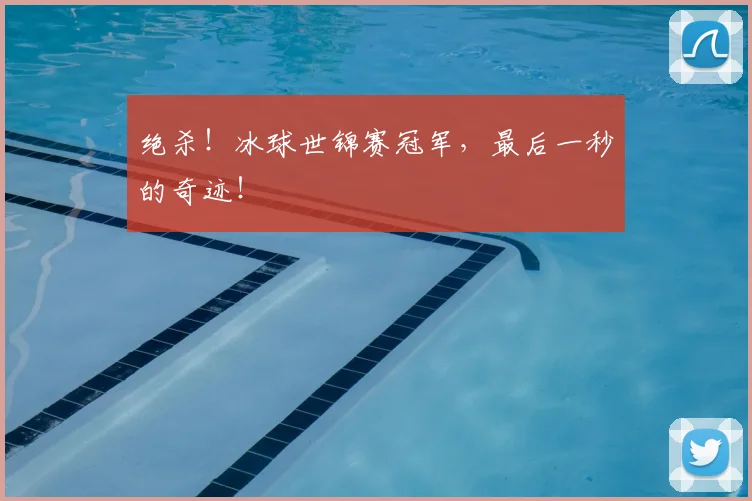 绝杀！冰球世锦赛冠军，最后一秒的奇迹！